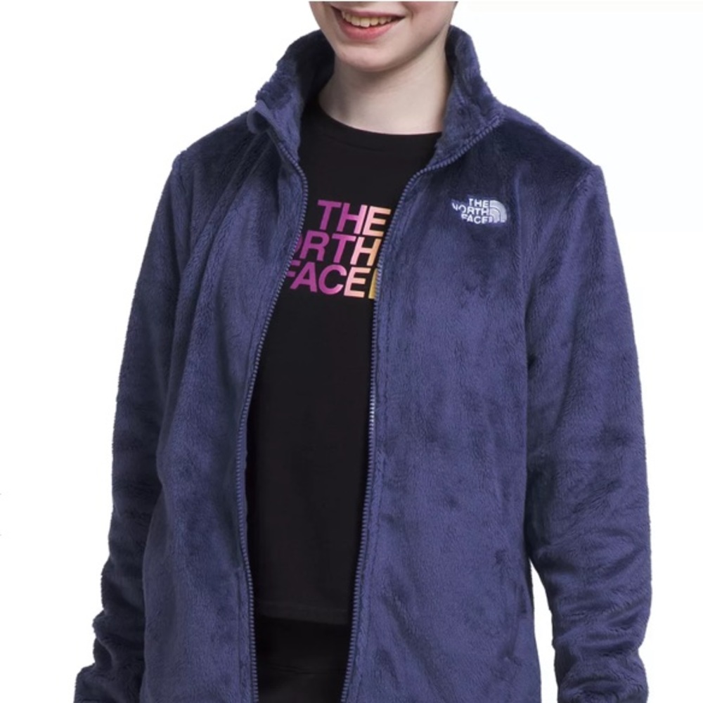 North Face Girls Osolita Full Zip Jacket - Cave Blue